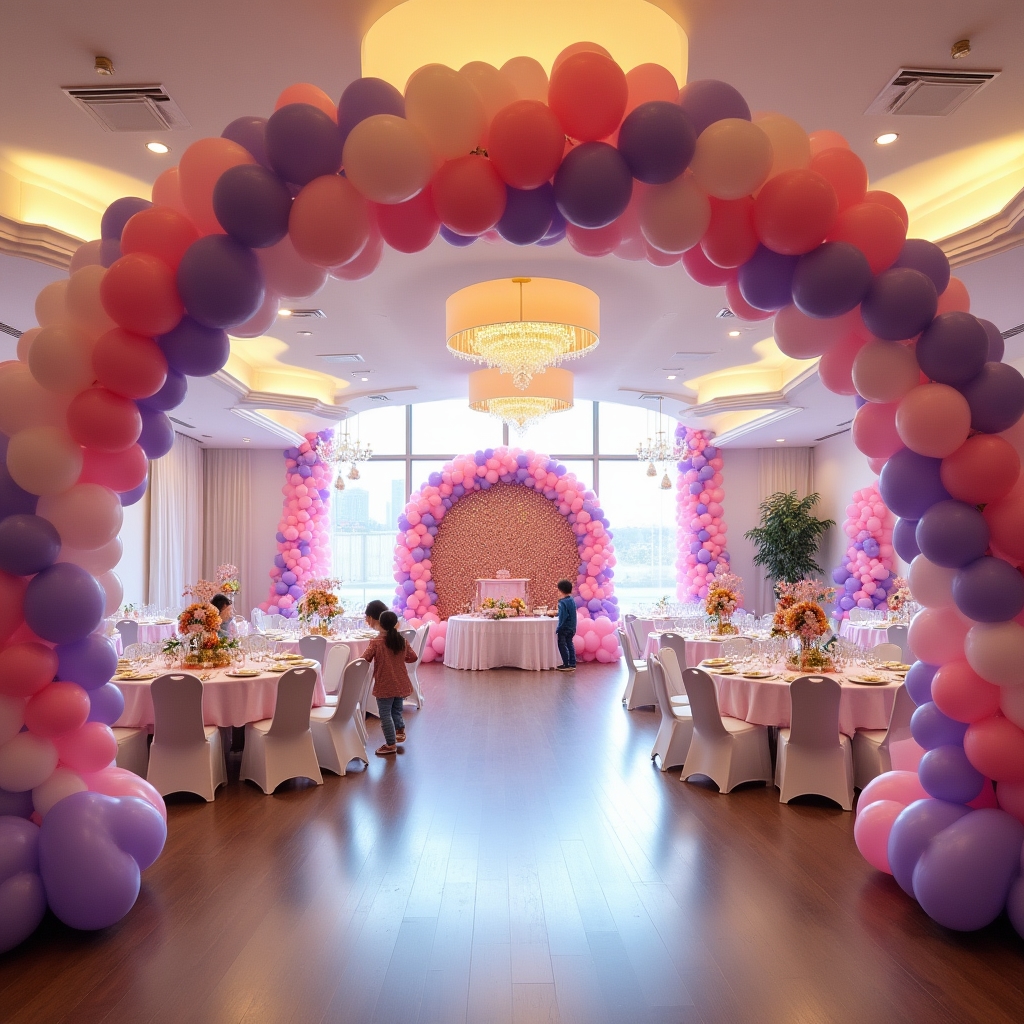 Оформлення залу кульками для дитячого свята