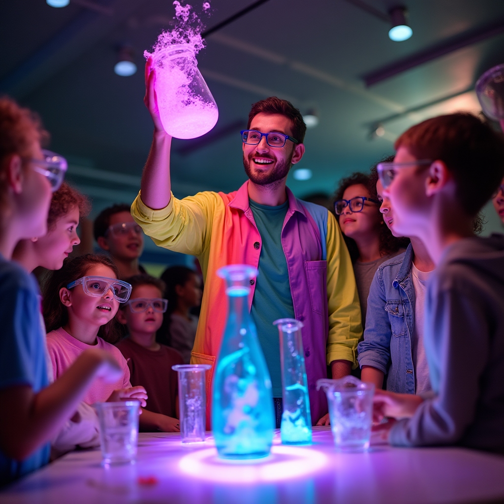 Наукове шоу з яскравими експериментами